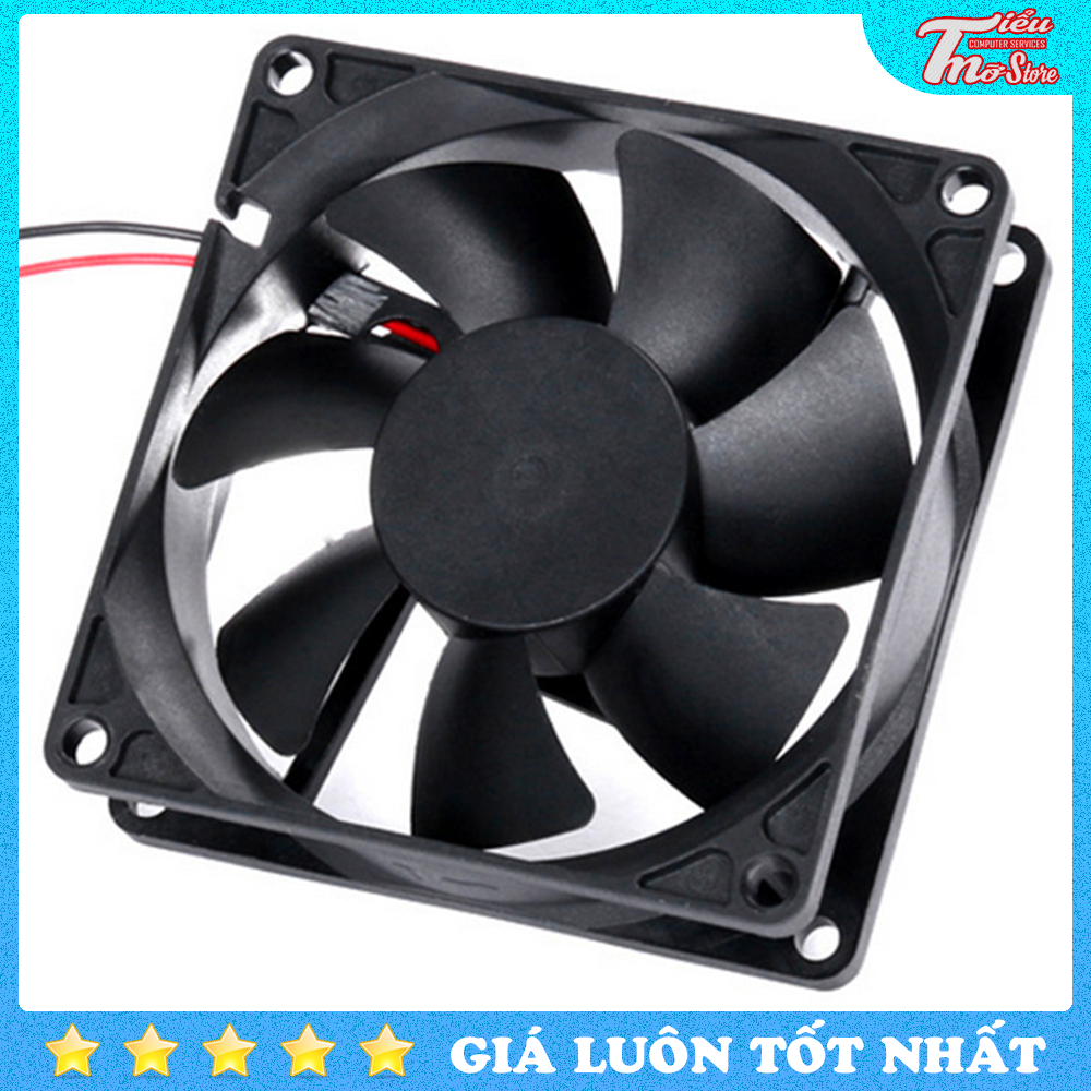 Quạt tản nhiệt 8cm 4pin 12v - fan case máy tính 80x80x25mm