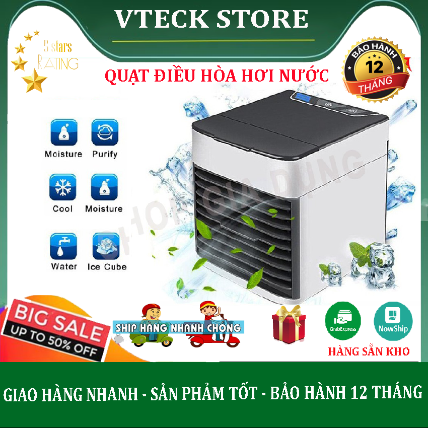 Quạt điều hòa mini hơi nước để bàn, quạt điều hòa mini công nghê hàn quốc siêu mát