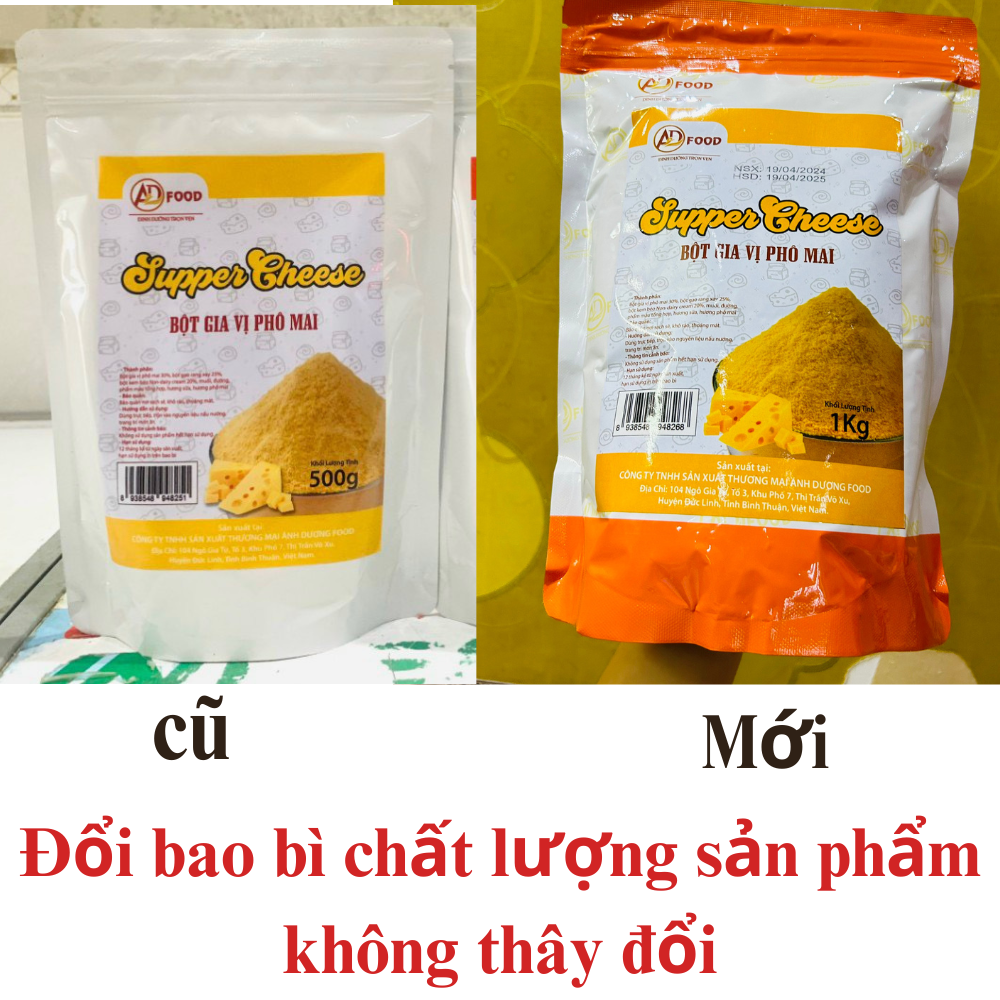1KG BỘT PHÔ MAI LOẠI NGON HÀNG CHẤT LƯỢNG CHUYÊN DÙNG CHO CÁC MÓN LẮC SIÊU HOT KHOAI TÂY LẮC GÀ RÁN...