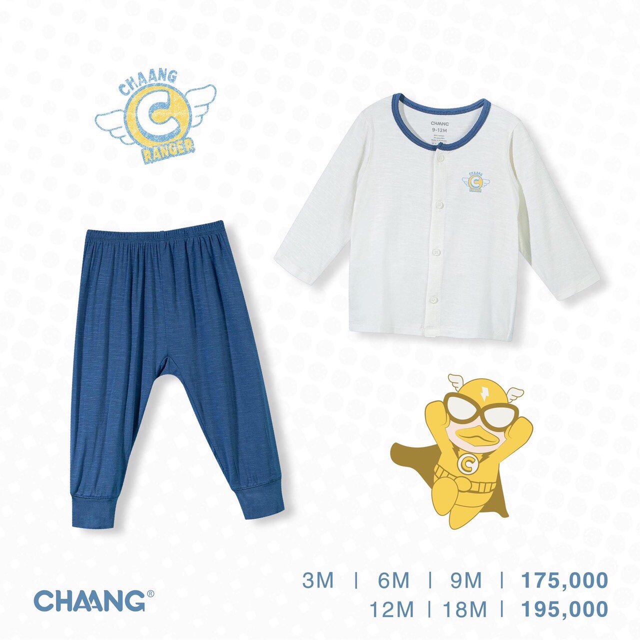 [SALE SHOCK] [CHAANG HERO] Bộ sơ sinh nằm điều hòa cài cúc giữa mỏng mát mùa hè thu - new collection ss21