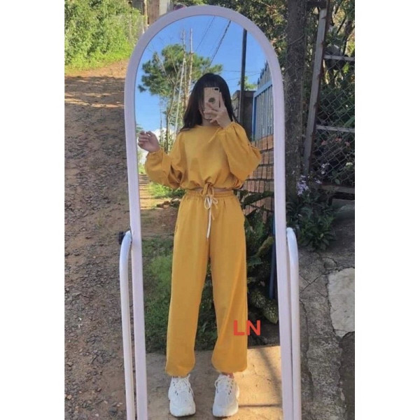 Bộ croptop rút bụng +Quần bom chun ống NL12, Thời trang nữ, Đồ bộ, Sét quần áo, Sét đẹp, Sét đồ nữ cá tính