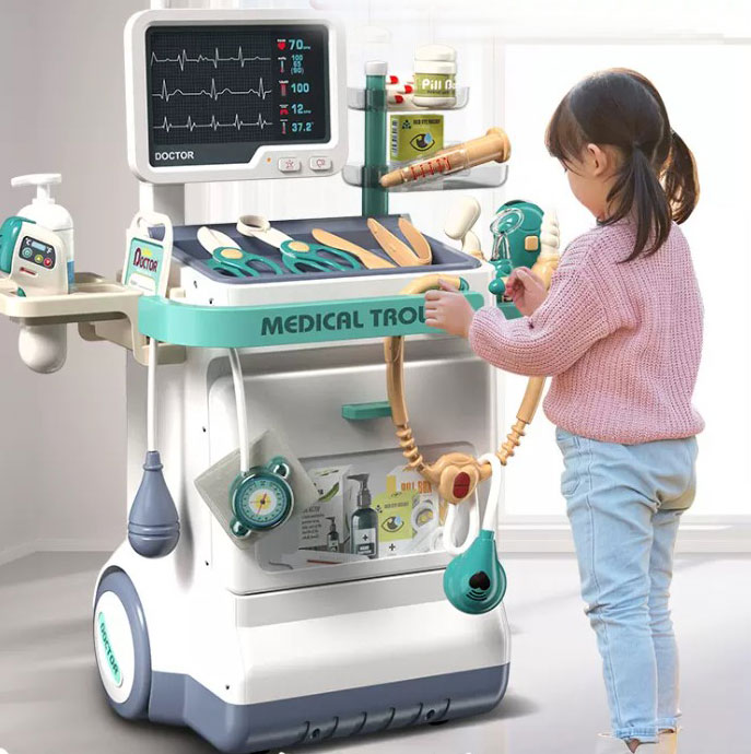 Bộ đồ chơi bé làm bác sĩ Đồ chơi bác sĩ chât liệu nhựa ABS cao cấp Mẫu mới 2023 Quà tặng sinh nhật, Quà tặng bé gái