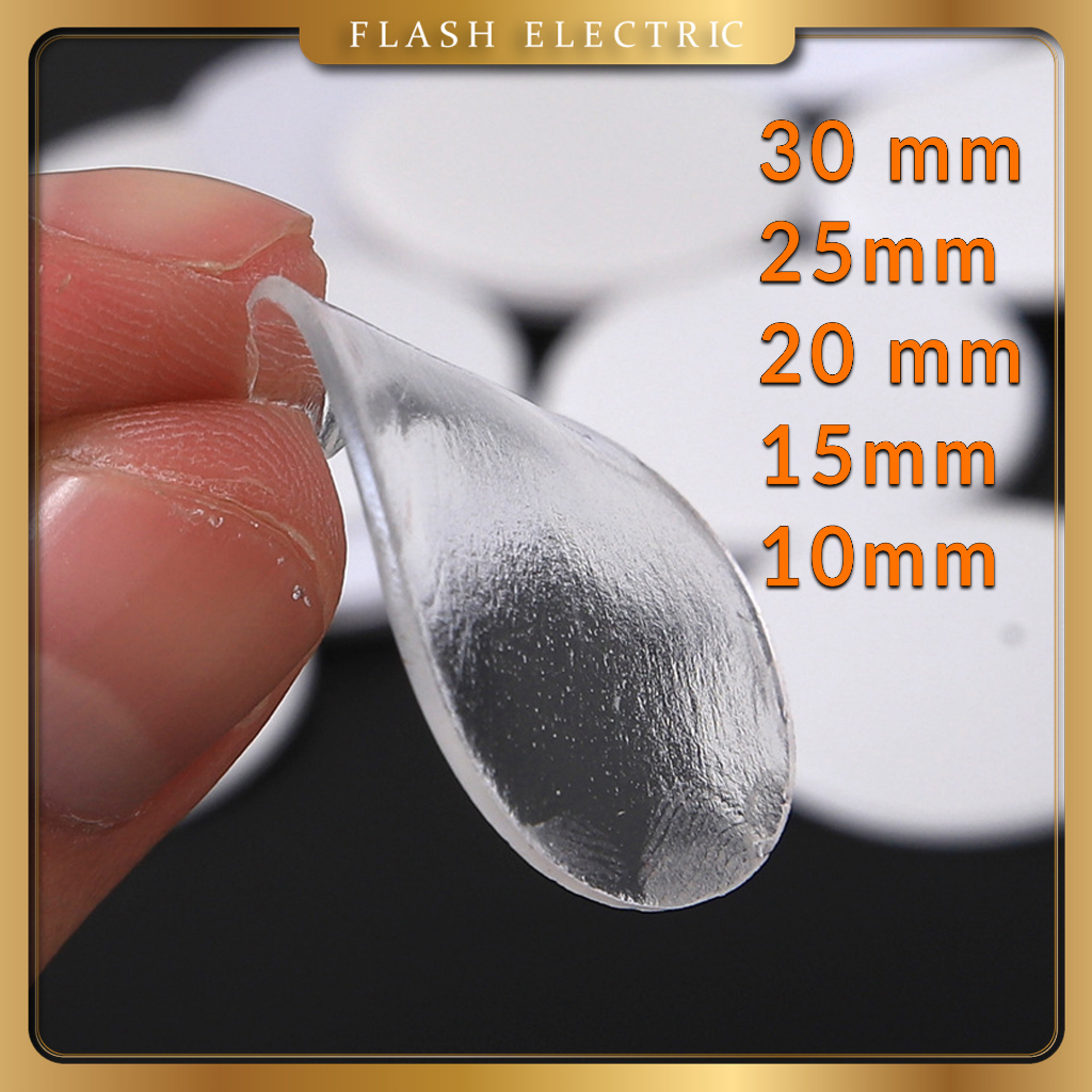 Miếng Dán 2 mặt Acrylic hình tròn trong suốt Siêu Dính - dán Merch, Itabag, Poster, Sticker...Không Để Lại Keo Khi Gỡ