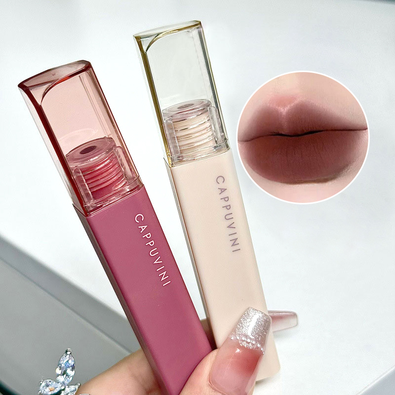Son Kem Lì Cappuvini Art Matte Lip Mud – Bóng Lì Mờ, Màu Nude Thời Thượng, Không Dính Cốc, Lên Màu Chuẩn