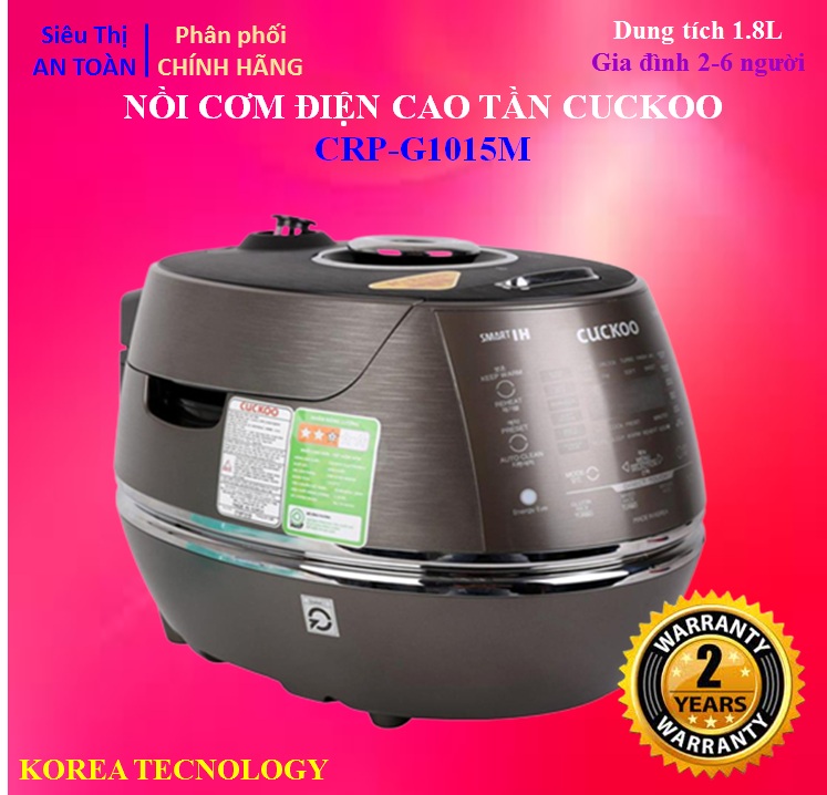 [ CAO CẤP ] Nồi cơm điện cao tần Cuckoo Hàn Quốc 1.8 lít CRP-CHSS1009FN-Chính hãng bảo hành 24 tháng