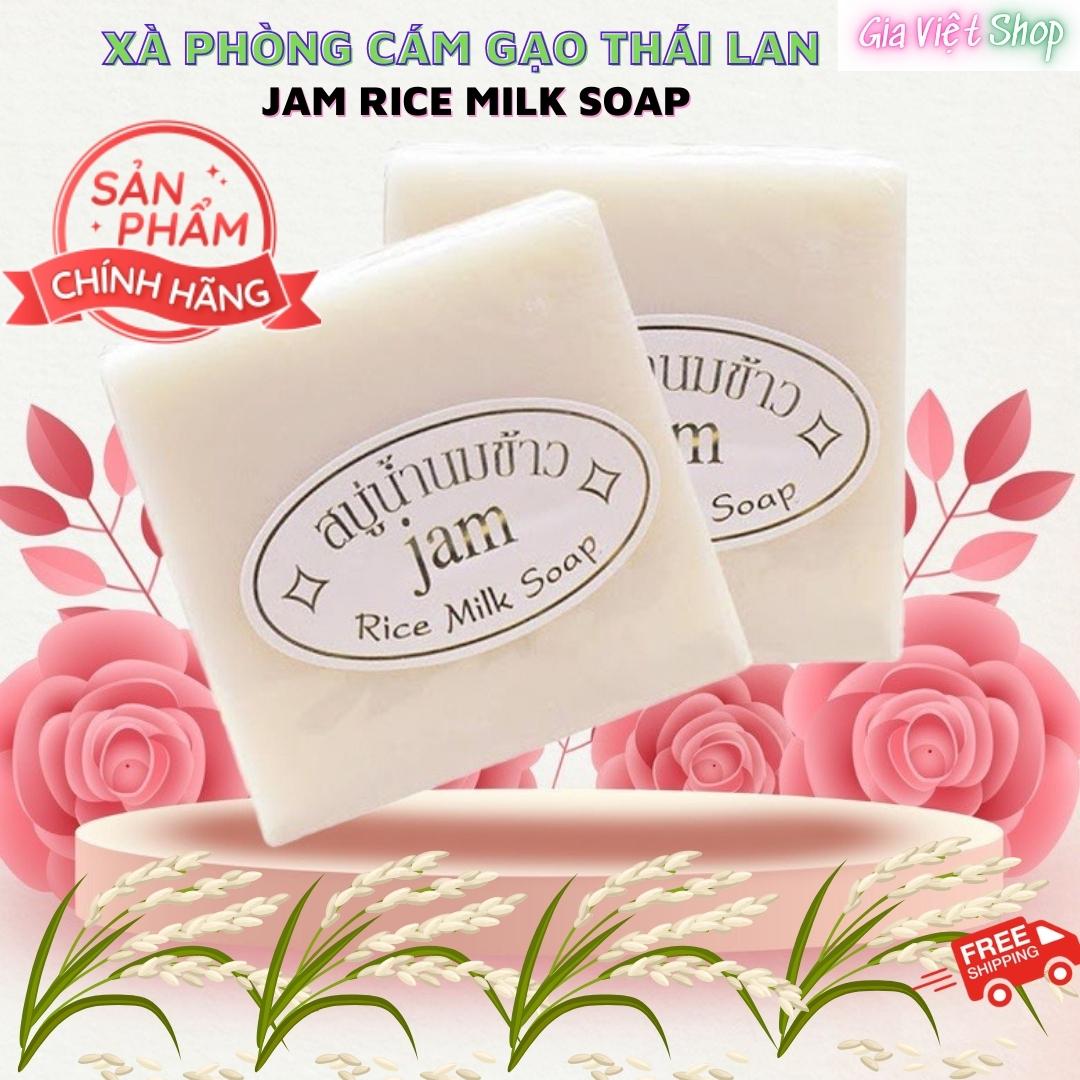 Xà phòng cám gạo thái lan jam rice milk soap - 1 cục 65gr