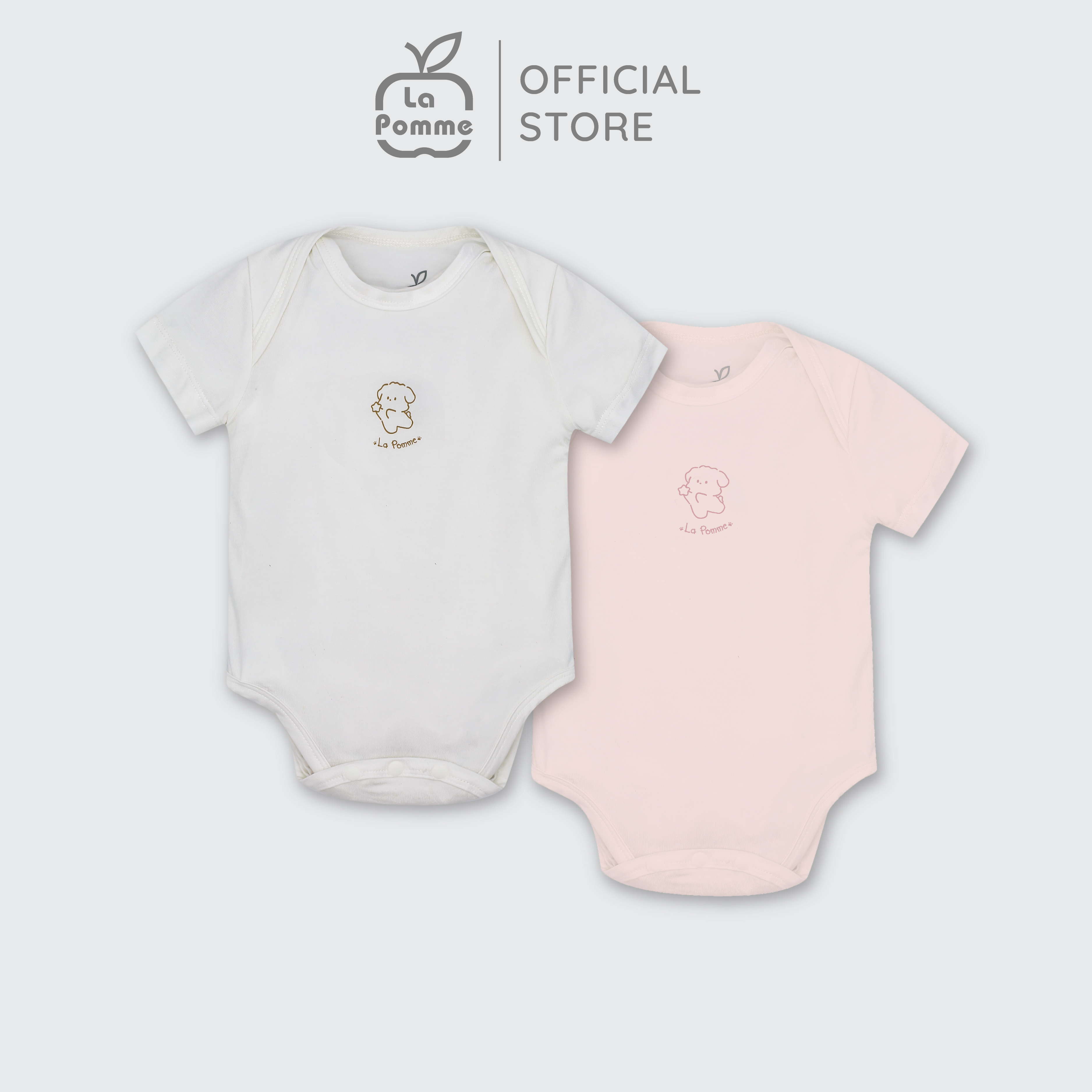 Set 2 Body chip cộc tay La Pomme Puppy