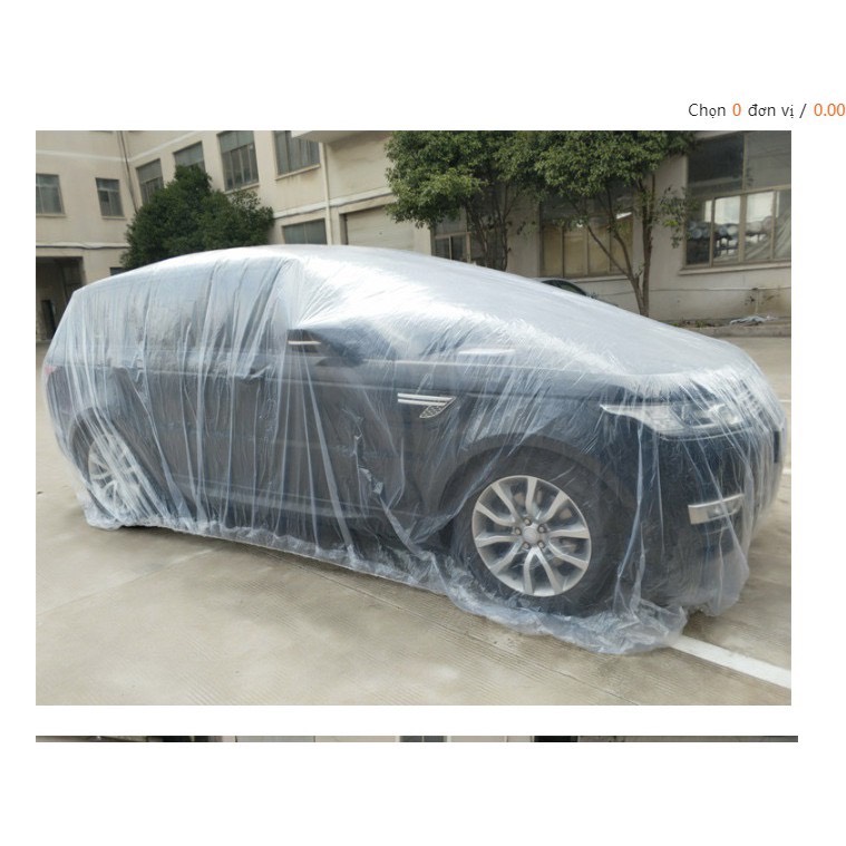 Bạt che phủ xe ô tô bằng Nilon nhựa PE nilong trong chống bụi chống thấm nước - Bạt trùm nóc kính lái xe hơi SUV Sedan