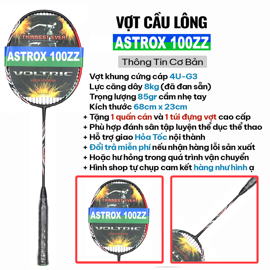 Vợt cầu lông Yonexx 100% khung cacbon căng sẵn bền đẹp tặng ngay quấn cán và bao vợt