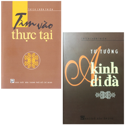 Sách bộ 2 cuốn thích chơn thiện: tư tưởng kinh a di đà + tìm vào thực tại