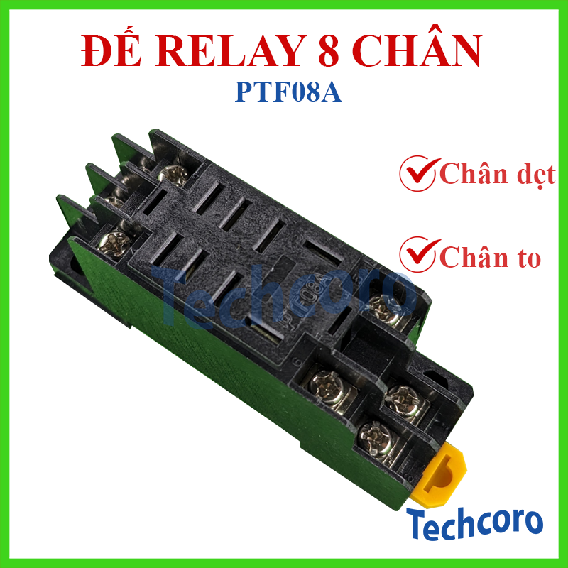 Đế rơ le 8 chân dẹt to ptf08a - socket relay ptf08a