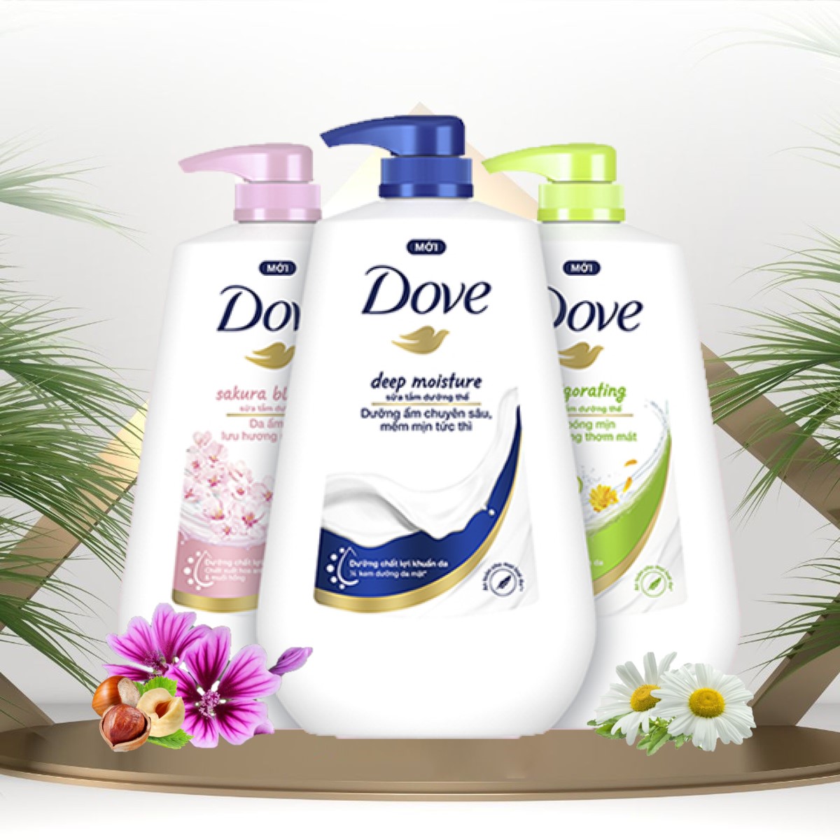 Sữa Tắm Dove  Mềm Mịn Tức Thì 900G  Dưỡng Ẩm Chuyên Sâu, Da Bóng Mịn Tươi Mát Lưu Hương Ngọt Ngào