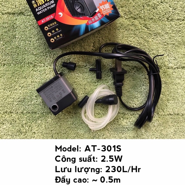 [HCM]Máy Bơm ATMAN 301S - 2.5W 230L/Hr