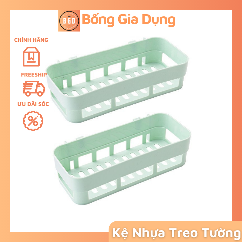 Kệ treo tường nhà tắm nhà bếp kệ nhựa dán tường tiện lợi