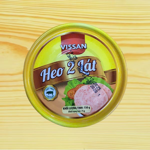 VISSAN [Hộp 2 LÁT 150g] HEO 2 LÁT Two Bits of Pork