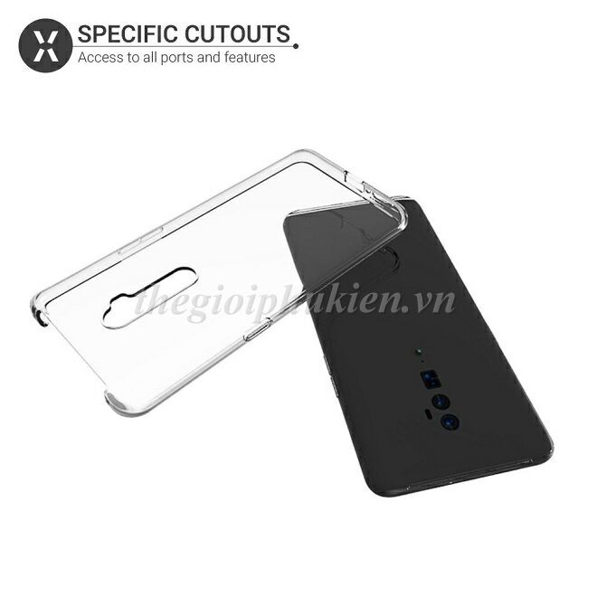 Ốp lưng oppo reno 10x zoom 6.6" dẻo trong siêu mỏng 0.5 mm