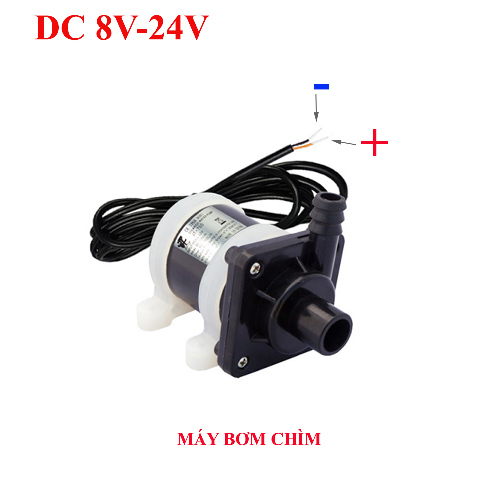 Máy bơm nước  chìm mini  không chổi than DC 8v - 24v (chưa Adapter)