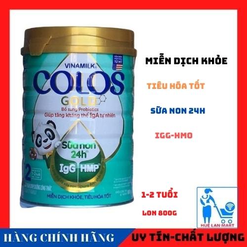 Sữa non Vinamilk colosgold số 2 800g tăng kháng thể IGG tự nhiên, miễn dịch khỏe, tiêu hóa tốt dành cho bé từ 1-2 tuổi