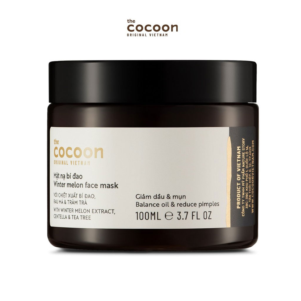 Mặt Nạ Bí Đao The Cocoon 30ml - 100ml cho DA DẦU DA MỤN mẫu mới