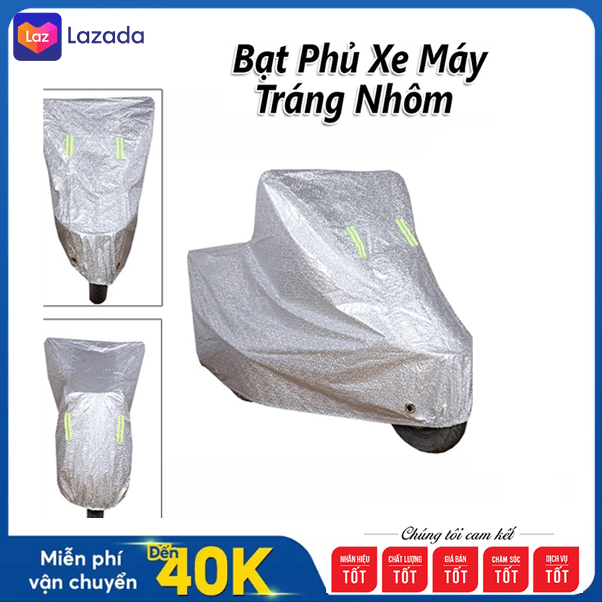 Bạt phủ xe máy sh mode-vario-ab trùm xe máy chất lượng tốt vải dù phủ pu - pvc chống thấm tuyêt đối - bảo hành 12 tháng