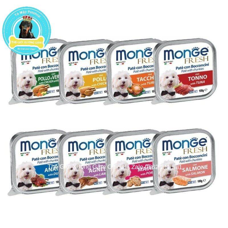 [HCM][HSD2026]THỨC ĂN PATE Ý MONGE CHO CHÓ 100G