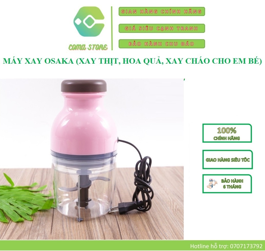 [HCM]OSAKA NẮP BẰNG - MÁY XAY OSAKA (XAY THỊT HOA QUẢ XAY CHÁO CHO EM BÉ) SIÊU BỀN - BẢO HÀNH 6 THÁNG