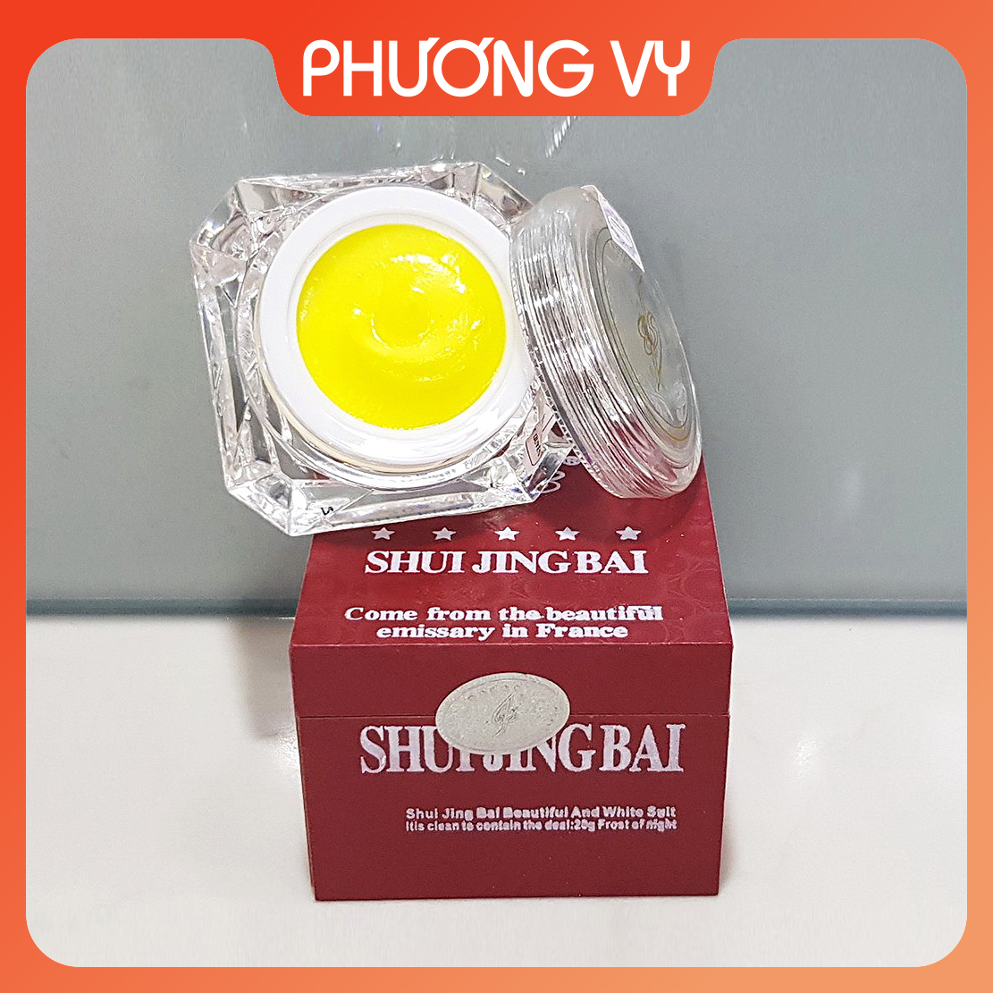 Kem đêm Bạch Thủy Tinh, chuyên làm mờ nám, tàn nhang và giúp tái tạo lại da, kem nám mỹ phẩm Shuijingbai.