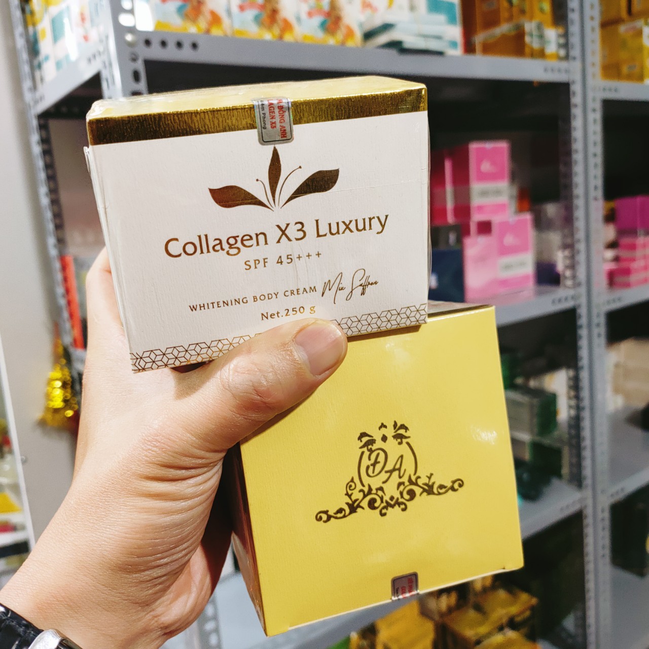 Kem body Collagen Luxury X3 Đông Anh dưỡng trắng da toàn thân Hàng Chính Hãng 250g - Kem body X3 Đông anh