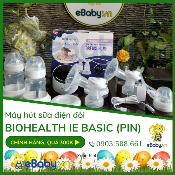 Máy hút sữa Biohealth điện đôi IE Basic