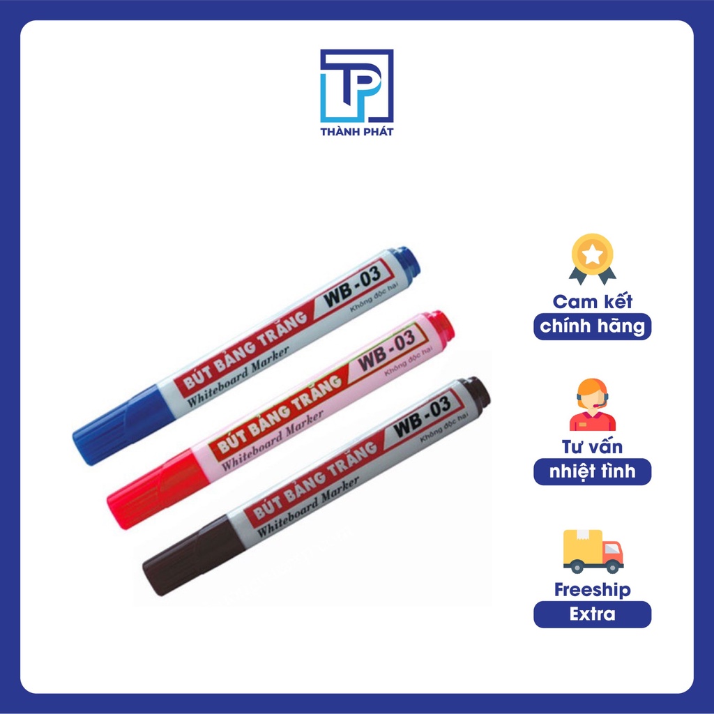 1 hộp bút lông viết bảng thiên long wb-03, bút dạ, bút viết bảng trắng - văn phòng phẩm thành phát- - vpp thành phát