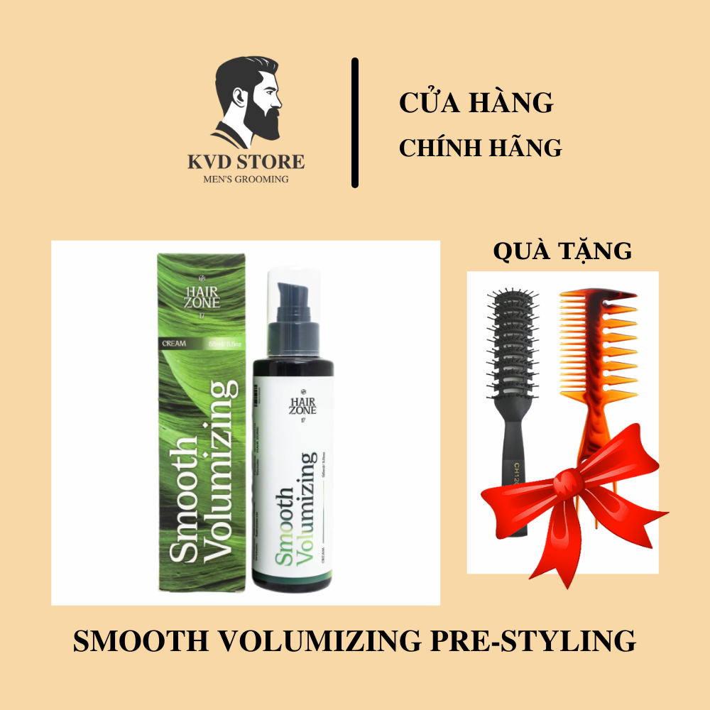 Xịt tạo phồng, dưỡng tóc mềm mượt suốt 12h smooth volumizing pre-styling by hair zone
