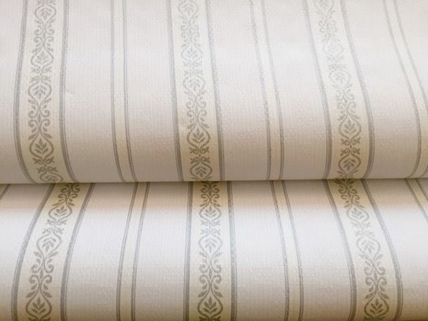 5m giấy dán tường họa tiết sọc trắng có sẵn keo binbin dtl34