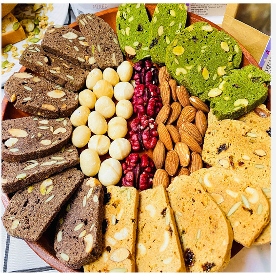 Bánh Biscotti Nguyên Cám Nhiều Vị Nhà làm