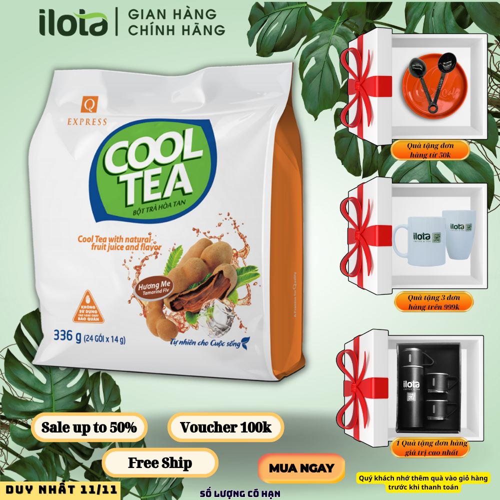 Trà hoà tan vị Me uống liền Trần Quang gói 24 stick