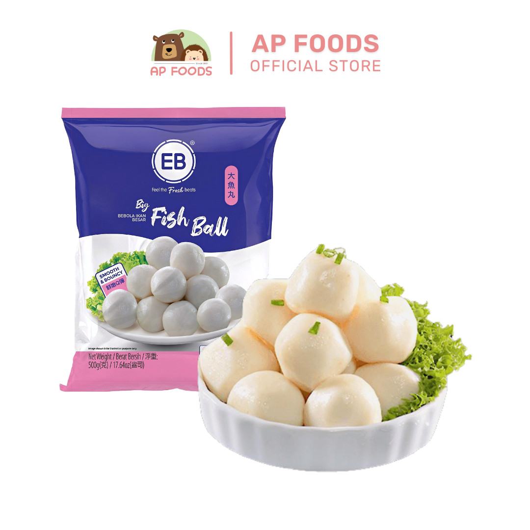 Cá viên eb malaysia 500g - small fish ball eb 500g - viên thả lẩu malaysia
