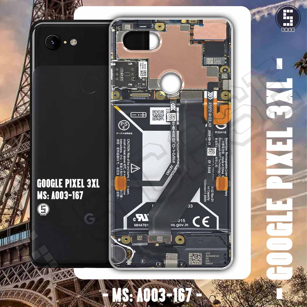Ốp lưng Google Pixel 3XL hình Giả hở linh kiện bên trong A003-167