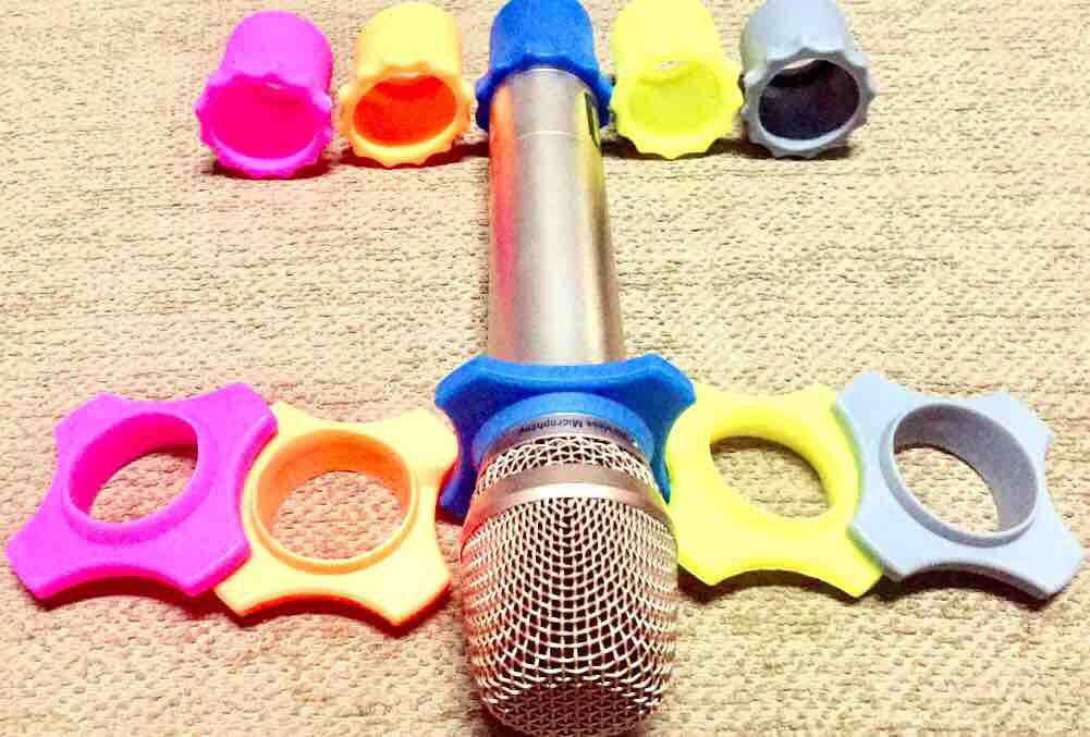 Combo vòng chống lăn micro, 2 vòng 2 chụp đuôi micro, vòng chống lăn mic