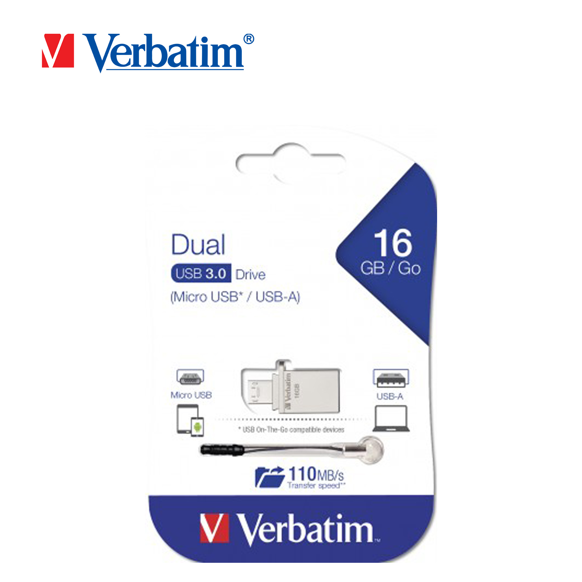 Usb verbatim store'n' go otg micro usb 3.0 16gb