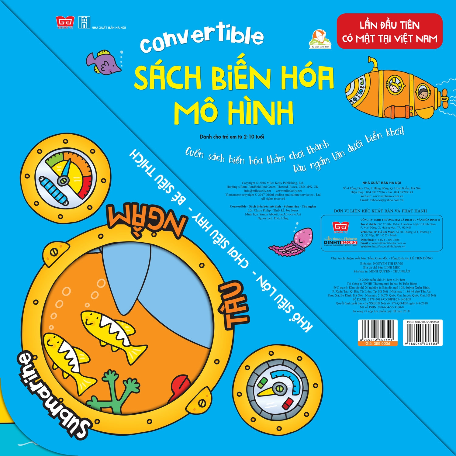 Fahasa - convertible - sách biến hóa mô hình - submarine - tàu ngầm