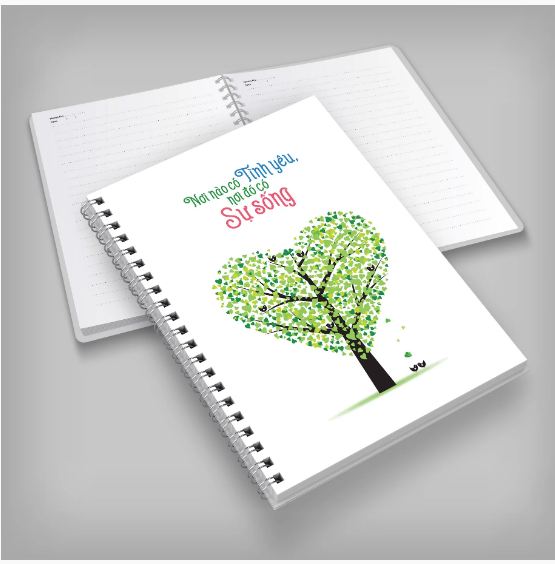 Sổ tay/notebook: nơi nào có tình yêu nơi đó có sự sống