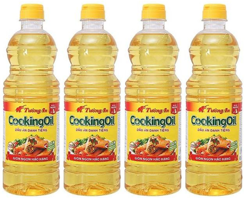 Combo 4 Chai Dầu Ăn Tường An Cooking Oil 1L