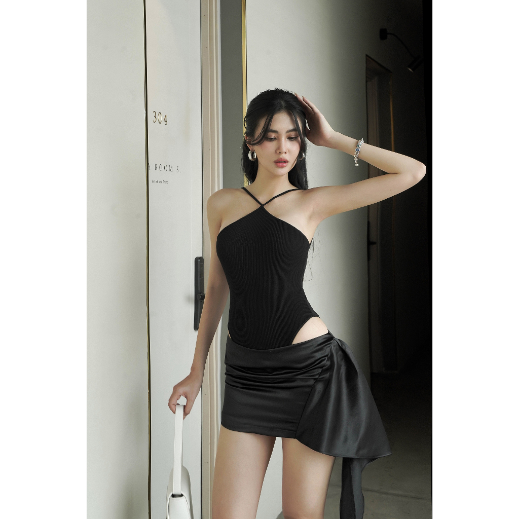 Chân váy lưng thấp bagel skirt - tipblu