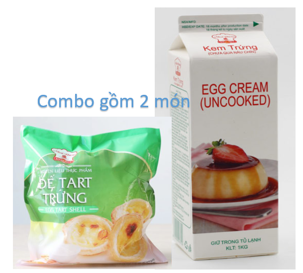 (➤ LƯU Ý SP CHỈ SHIP HỎA TỐC 2H) Combo đế bánh tart và kem trứng 30 cái