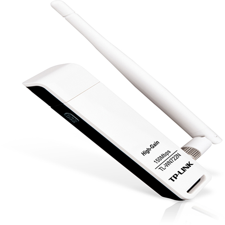 Usb thu wifi wi-fi tp-link - tl-wn722n chuẩn n 150mbps 1 anten - trắng