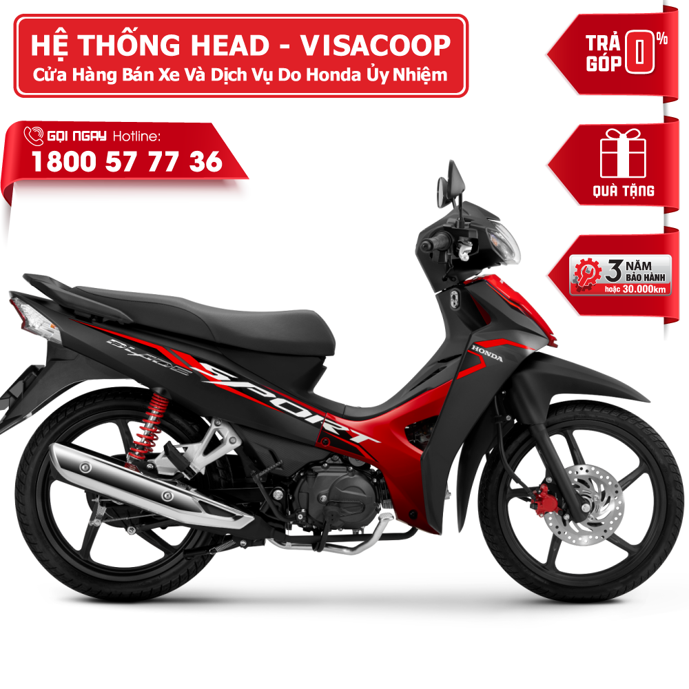 Xe máy honda blade phiên bản thể thao 2023