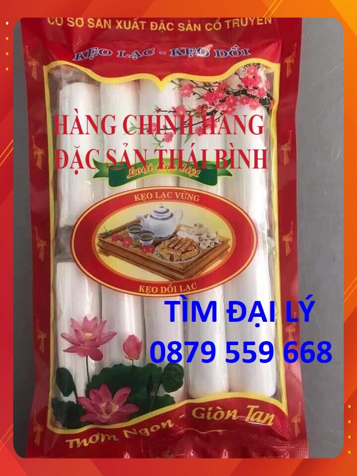 [FreeShip] Đặc sản làng Nguyễn [Thái Bình] Kẹo dồi lạc cỡ lớn đủ trọng lượng {ship COD toàn quốc}