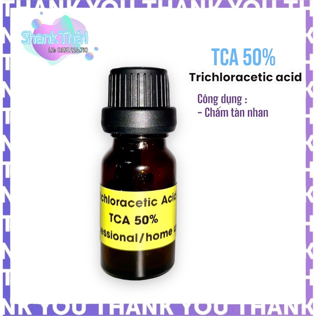 Tca 50% chấm nốt ruồi, tàng nhang