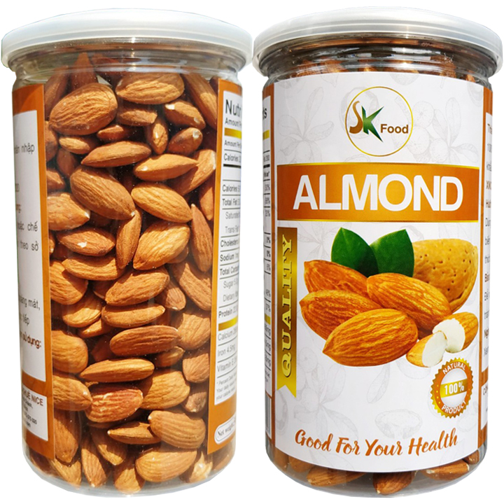 [HCM]1KG HẠNH NHÂN LÕI ĐÃ TÁCH VỎ SẤY CHÍN ĂN LIỀN TỐT CHO SỨC KHỎE HIỆU SK FOOD