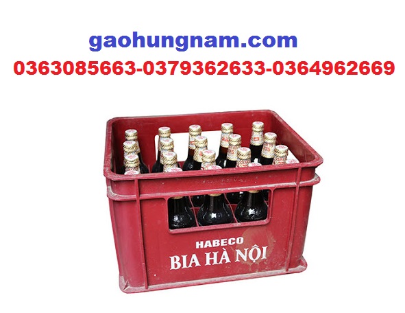 két bia chai hà nội -20 chai bia hà nội - giá bia chai hà nội - giá két bia chai hà nội 450 ml - gaohungnam.com - gạo Hưng Nam