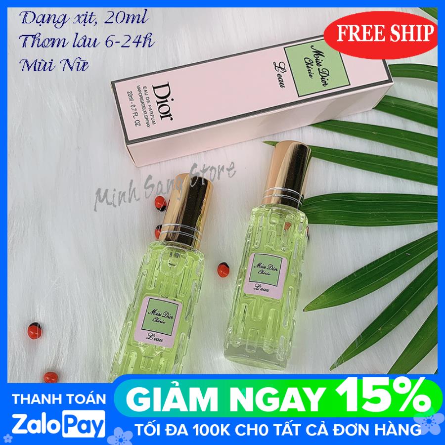 Combo 2 chai nước hoa nữ miss di.0r 20ml lưu hương 4-12h